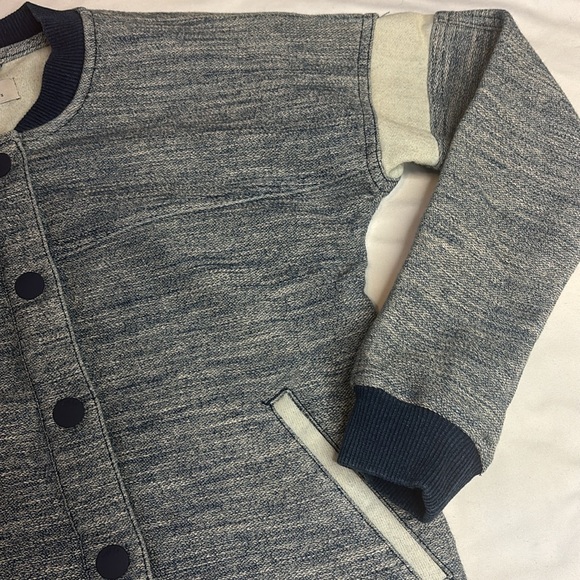 ✨XS Guess Los Angeles Dark Blue Button Up Varsity Bomber Jacket - Picture 7 of 13